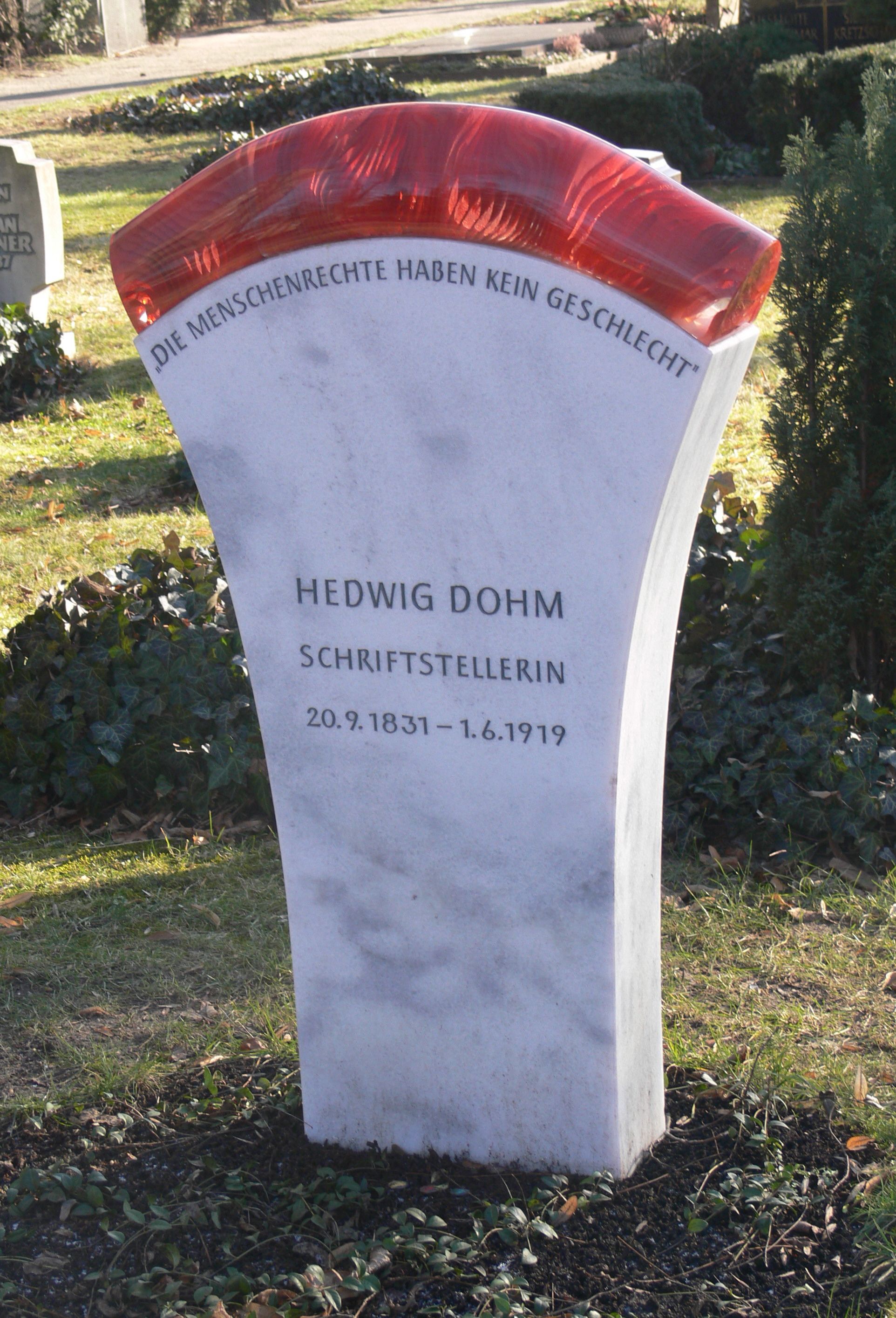 Grabstätte von Hedwig Dohm auf dem Alten St.-Matthäus-Kirchhof
